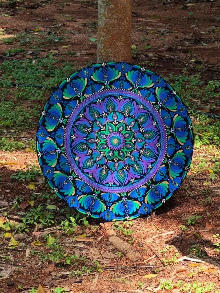 Peacock Dot Mandala
