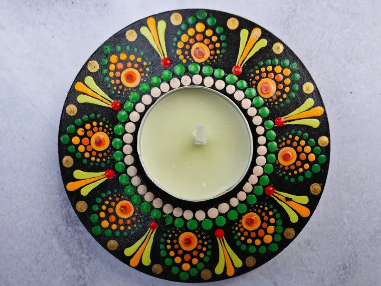 Citrus & Green Tea-light Holder