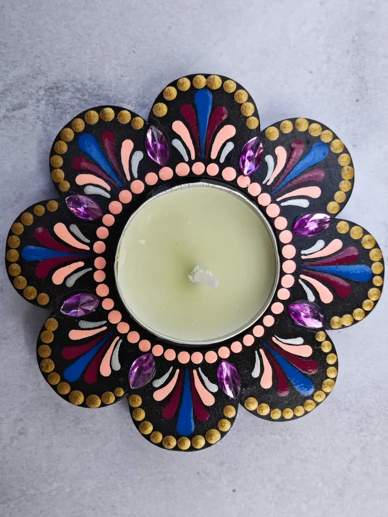 Peach Blossom Tea-light Holder
