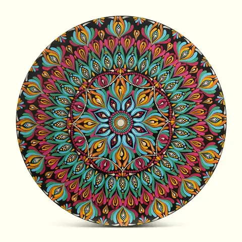 Rainbow Feather Mandala