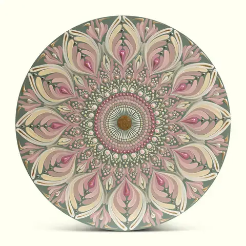 Sage and Blush Mandala