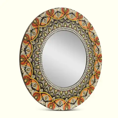 Peach and Gold Mirror