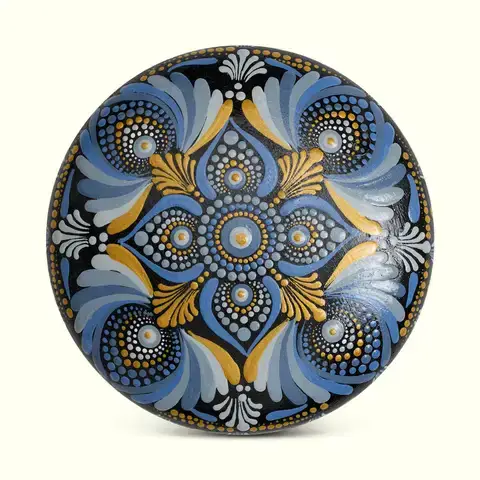 Blue and Gold Fan Dome