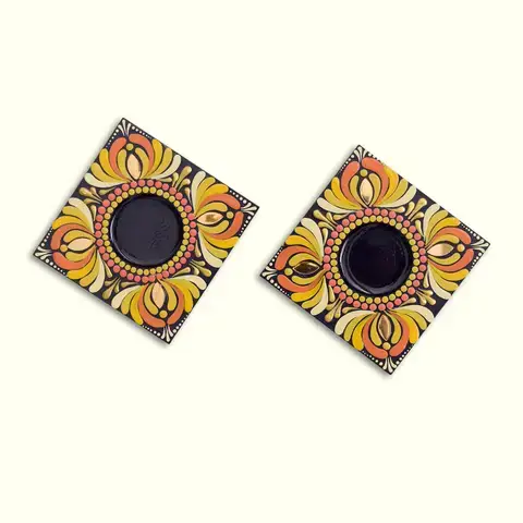Mango Square Tea-light Holders