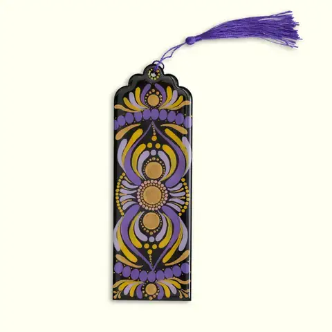 Violet Ribbon Bookmark